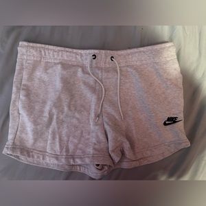 White Nike shorts